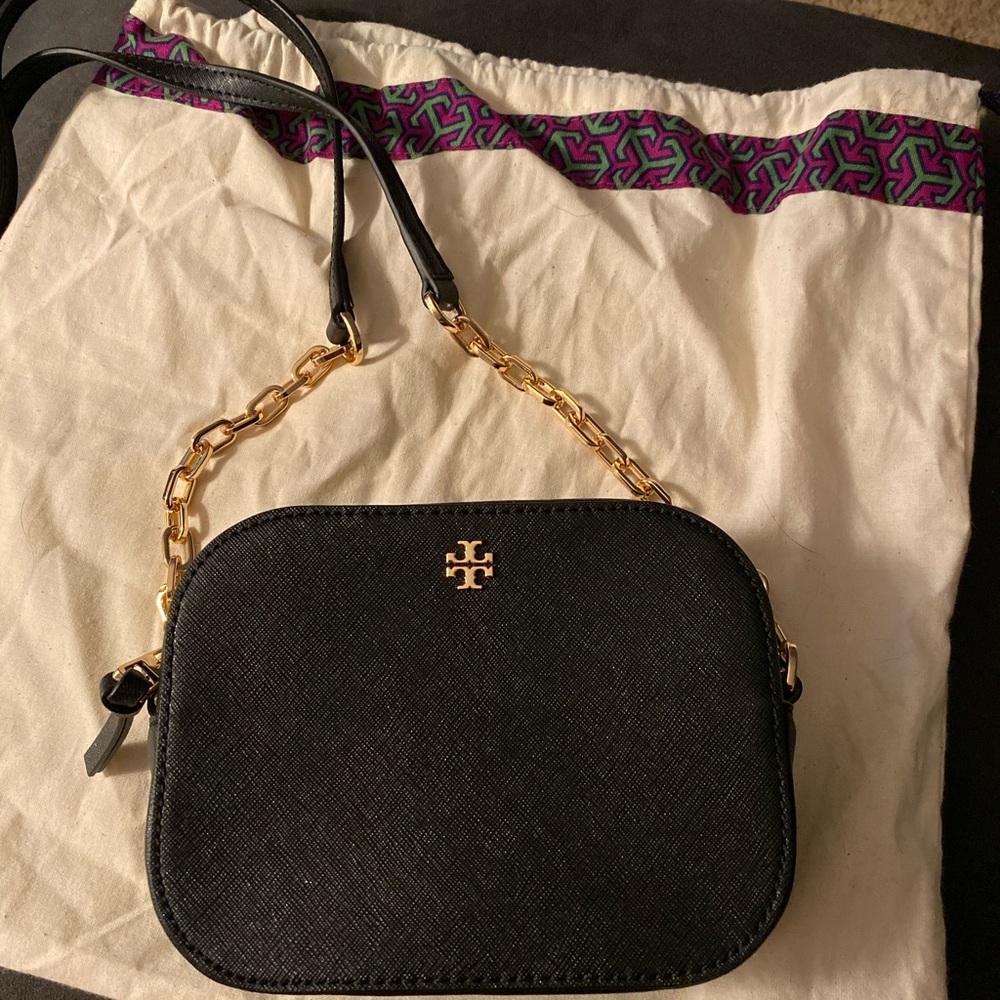 Tory Burch - Black Robinson Round Crossbody